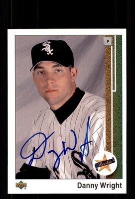 Signed Baseball Card Auto Dan Wright 2002 UD Authentics #176 Chicago White Sox