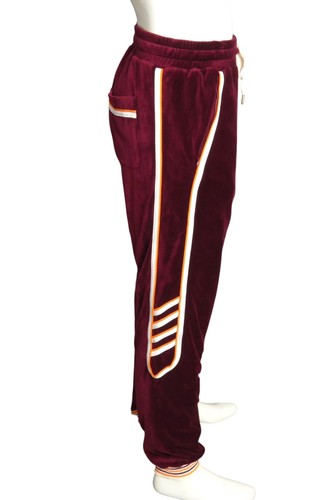 CASABLANCA- NWT 2021 Burgundy Velour Joggers, Size XL