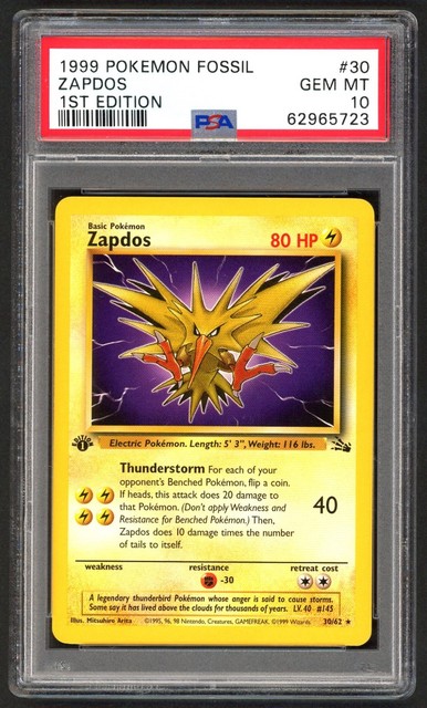 Zapdos #30 (Fossil (1999))