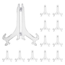 7" Acrylic Plate Stands for Display Stand Plate Holder Transparent 12Pcs