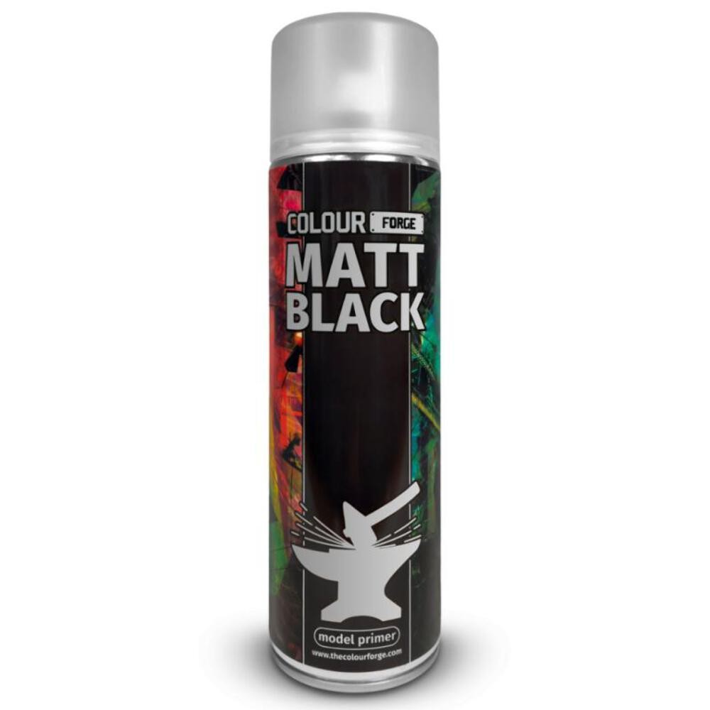 Colour Forge Matt Black Spray 500ml | Primer UK Only | Warmodels - Image 3