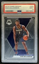 2019-20 Panini Mosaic Zion Williamson RC Rookie #209 Pelicans PSA 9