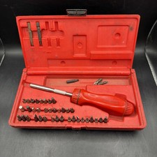 Snap On Tools Ratcheting Screwdriver Set Red Dale Earnhardt Bits Case Ssdmr220