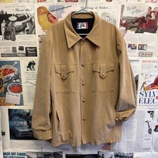 Vintage 1970  s Brad Whitney Western Safari Jacket Faux Suede Ranch Coat