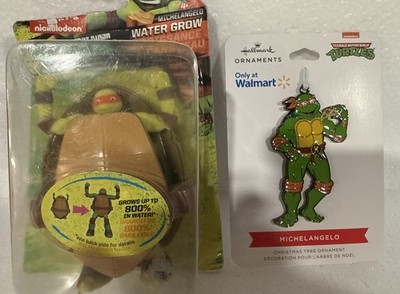 Teenage Mutant Ninja Turtles 3'' Michelangelo Water Grow Figure + Metal Ornament
