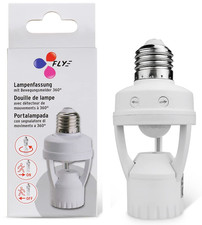 Motion Sensor Light Socket, Detector Screw Bulb Base Adapter, Standard E26/E27 M