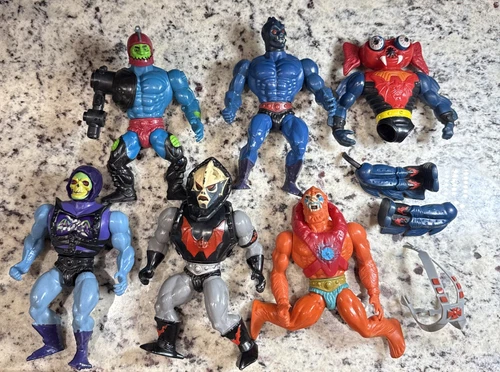 Vintage Lot MOTU Figures, He-Man Masters of the Universe 80’s Retro