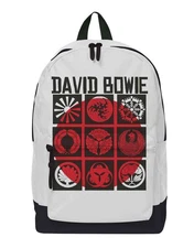 David Bowie Backpack Bag Live In Japan Logo new Official Rocksax White Size One