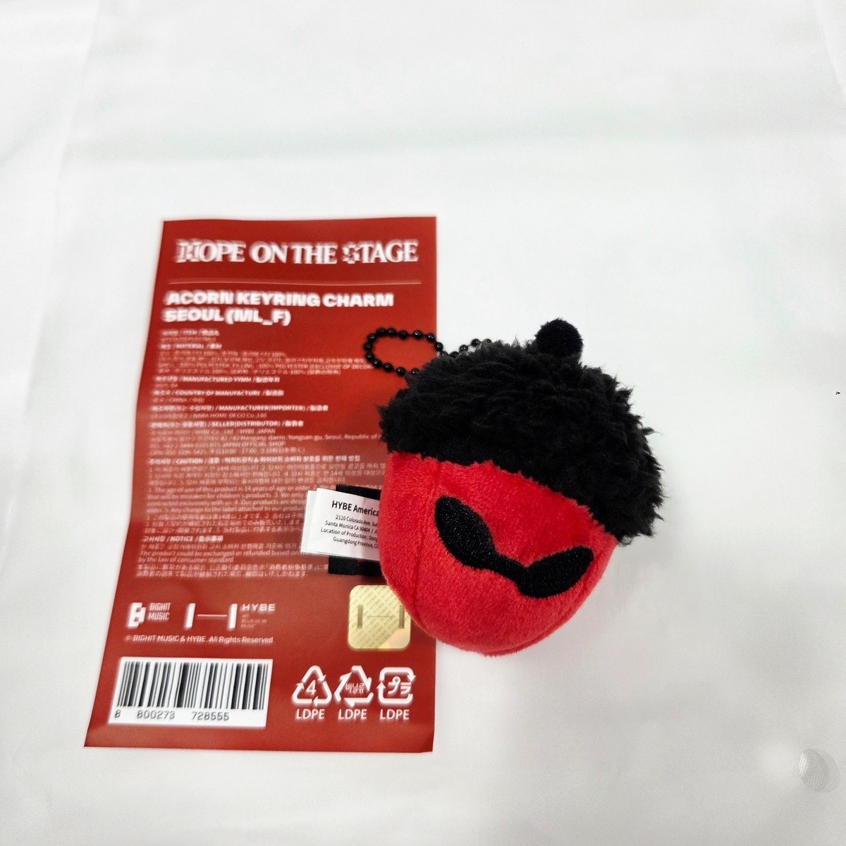 ON HAND] BTS J-HOPE TOUR 'HOPE ON THE STAGE' Official Acorn Charm