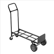 Safco Tuff Truck Convertible - 500 Lb Capacity - 8" Caster - 18.5" X 12" X 52" -