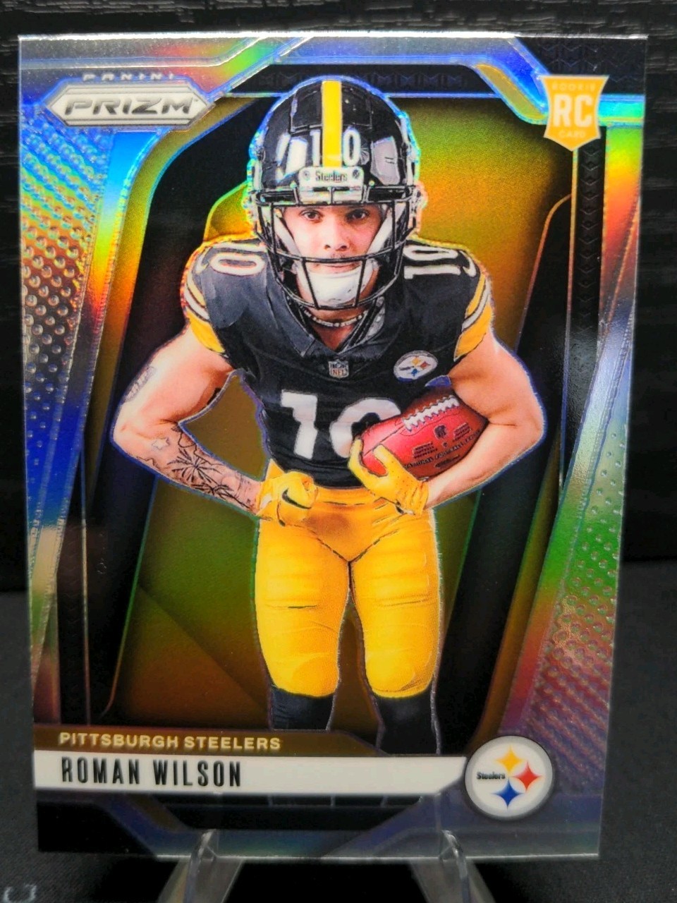 2024 Panini Prizm Roman Wilson True Silver Rookie Variation Steelers (RC) #35