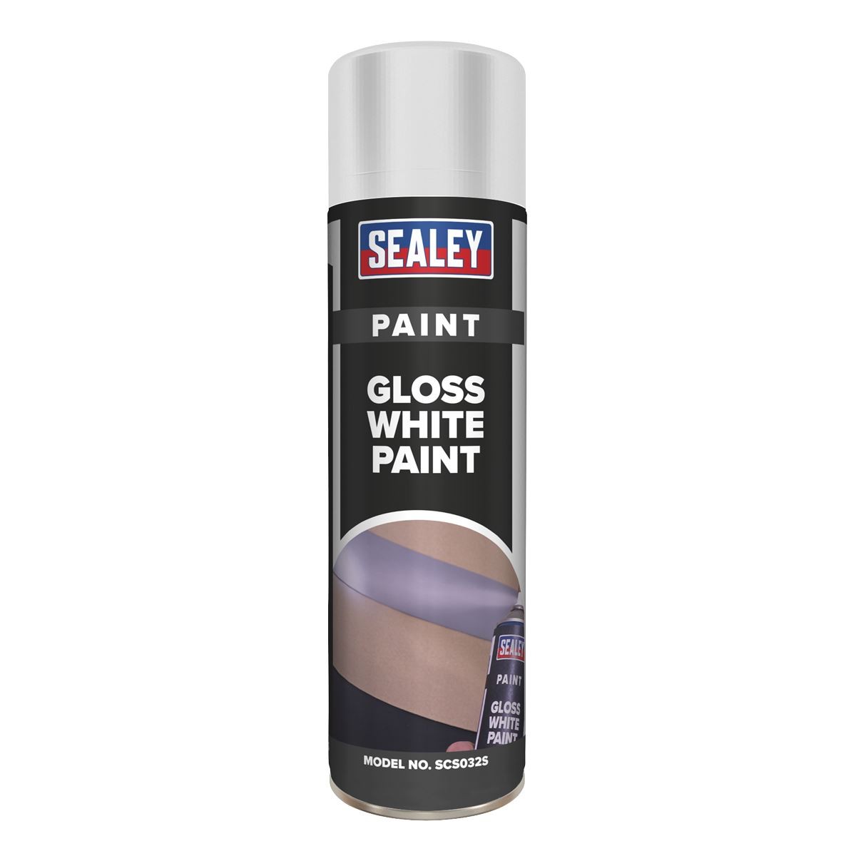 Sealey Gloss Paint 500ml - White SCS032S