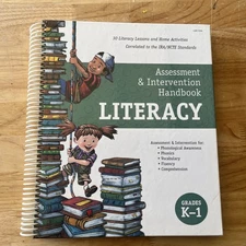 Assessment & Intervention Handbook Literacy K-1 Home School Book Phonological Aw