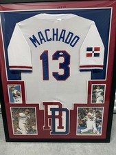 2015 All Star Manny Machado Signed Custom Framed Jersey Display (JSA