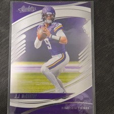 Panini 2025 Absolute Football Base J.J. McCarthy Minnesota Vikings #100 Card