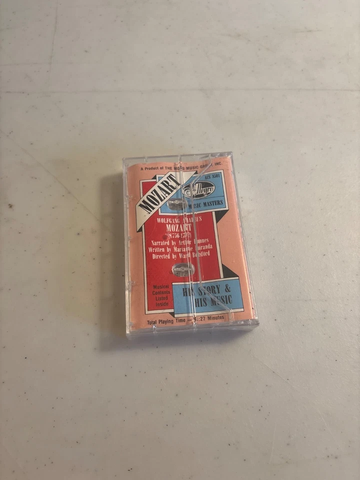 MOZART HIS STORY & HIS MUSIC CASSETTE TAPE ALLEGRO ACS 8501 NEW FACTORY SEALED - Image 2 of 2