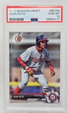 2017 Bowman JUAN SOTO RC CARD PSA 10 GEM MINT