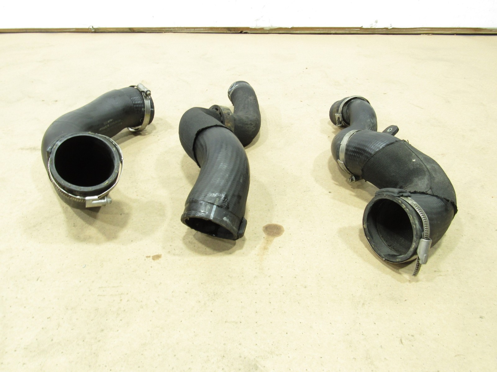 12-18 Bentley Continental GT W12 2015 Intercooler Hose Pipe Tube Set 3 Pcs |:A