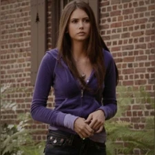 ASO Elena Gilbert The Vampire Diaries Size L Purple Juicy Couture Velour Hoodie