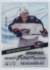 2024 Credentials Acetate Debut Ticket Access /199 Denton Mateychuk #DTAA-DM 0il7