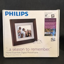 Philips Photo Brown Frame 8" LCD Panel Digital Frame 1000 Photos SPF3408/G7 NEW