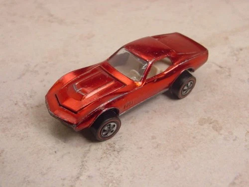 Original Hot Wheels Redline - Red w white US Custom Corvette!! - Free Shipping!!