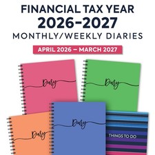 Financial Tax Year Diary 2026-2027 A5 size | April – March | Monthly/Weekly