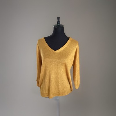 Damen Pullover Gr.M in Senf  Kiara aus 100% Polyackryl