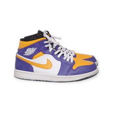 Nike Air Jordan, Sneaker, Größe: 42 1/2, 1 MID Los Angeles Lakers #Opb