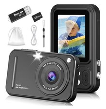 48MP Digital Camera Point and Fill Light Shoot 16X Zoom FHD 1080P with 32GB Card