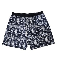 Fabletics Fundamental Lined 7" Shorts XXL Men Black Speckle Print Pocket Stretch