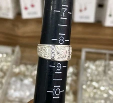 Anillo De La Buena Suerte Good Luck Ring CZ 925 Mex. Sterling Silver Unisex