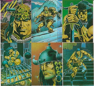 SET 6~CONAN III ALL CHROMIUM CHASE CARDS~M1 M2 M3 M4 M5 M6~NM/M~FREE SHIP