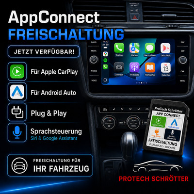   APP-CONNECT Freischaltung für Apple CarPlay & Android Auto bei MIB2-Navi  