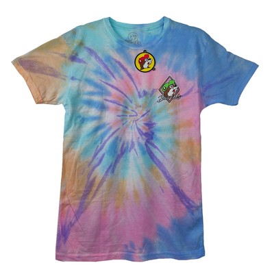 Buc-ee's Tie-Dye No Worries Short Sleeve Tee Shirt For Men and Women Tropical