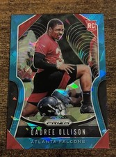 2019 Panini Prizm Rookies Qadree Ollison #375 Blue Ice Prizm /99 RC Falcons Pitt