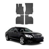 Omac Gummi FußMatten FüR Mercedes S Klasse W221 2005-2013 Automatten Schwarz 4X
