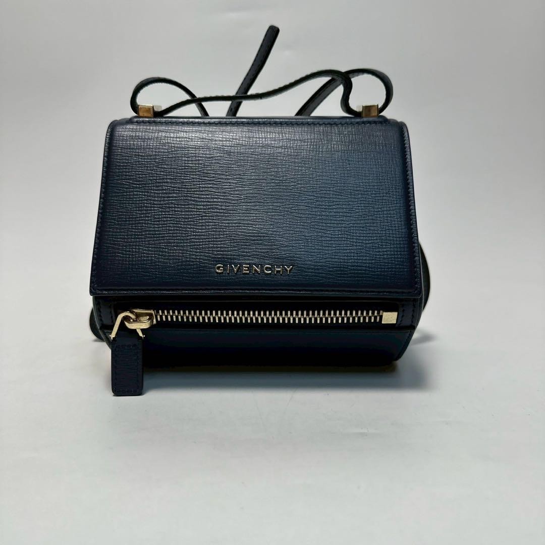Givenchy Leather Pandora Navy Shoulder Bag thumbnail 2