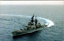 USS Richmond K. Turner CG-20 Guided Missile Cruiser Vintage Postcard