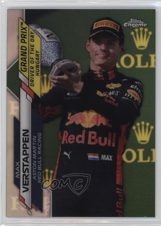 2020 Topps Chrome Formula 1 Refractor Max Verstappen #165 Rookie RC 11vc