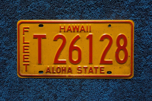 Hawaii Aloha State Fleet License Plate