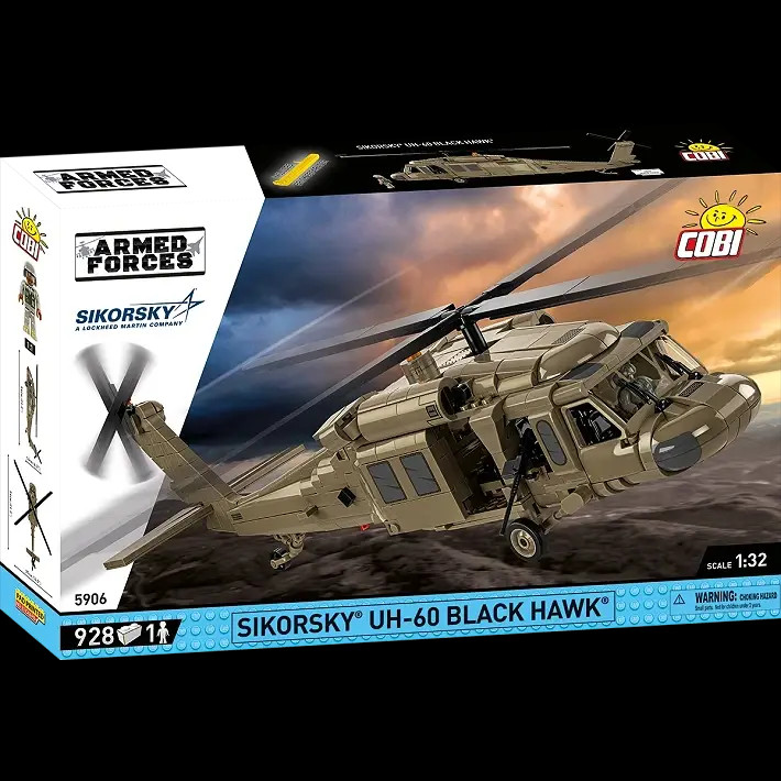 Cobi-5906 Armed Forces Sikorsky UH-60 Black Hawk Helicopter 928pcs