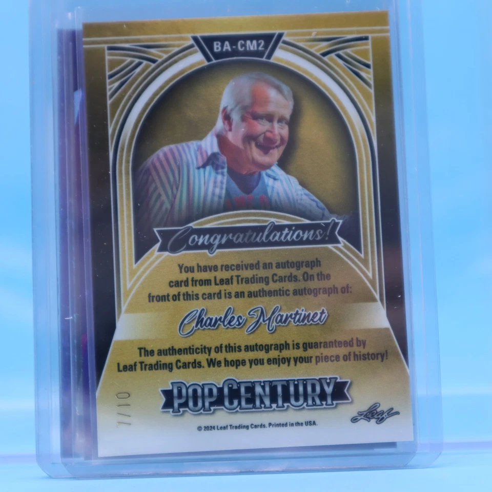 CHARLES MARTINET 2024 Leaf Pop Century #7/10 Autograph "SUPER MARIO BROS" VOICE - Image 2 of 2