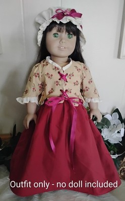 Felicity Inspired School Outfit Made Using American Girl Doll Sewing Pattern