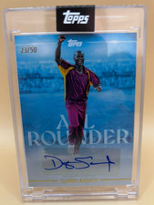 Daren Sammy Auto 23/50 Blue - Topps Cricket L...