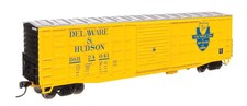Walthers HO 50' Waffle Side Boxcar Delaware Hudson DH 24041 46708