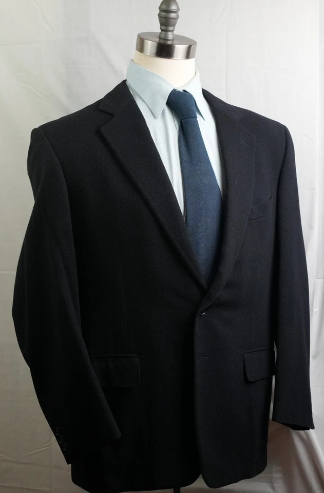 Casaco esportivo Zegna cashmere lã masculino preto blazer 42 R - Imagem 2 de 4