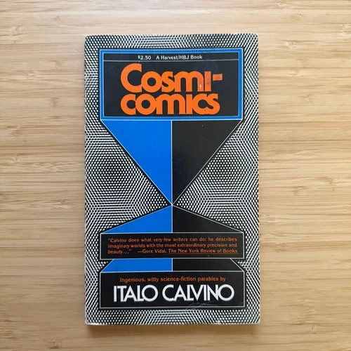 Cosmicomics by Italo Calvino 1976 1st Harbrace Paperbound Library Ed Vintage SF - product listing photo