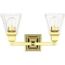 Livex Lighting 17172-02 Mission Bathroom Vanity Light Polished Brass