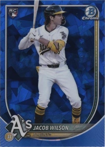 2025 Bowman Chrome Jacob Wilson #1 RC Rookie Mojo Refractor 